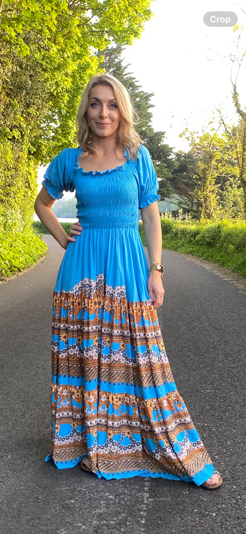 Ginerva print Claudette maxi