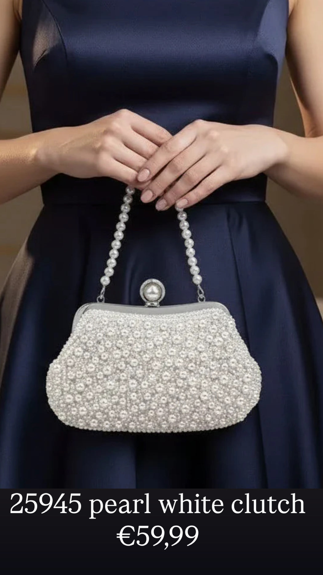 25945 pearl white  clutch