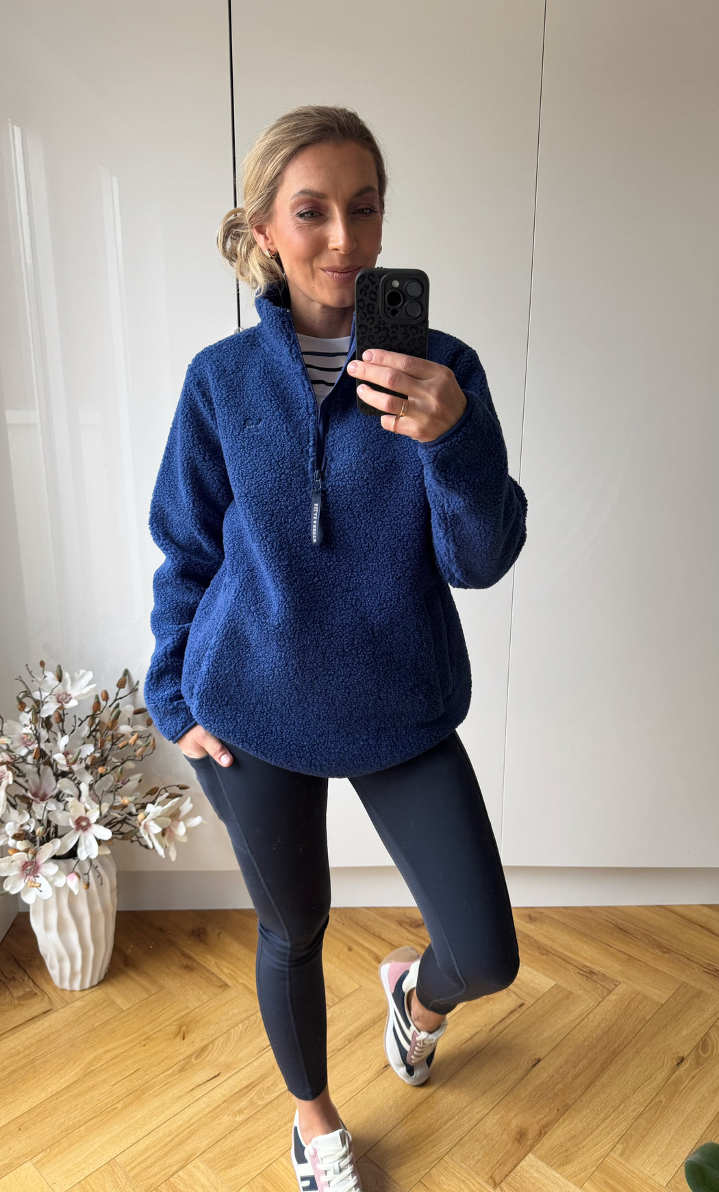 Julia Half Zip Blue