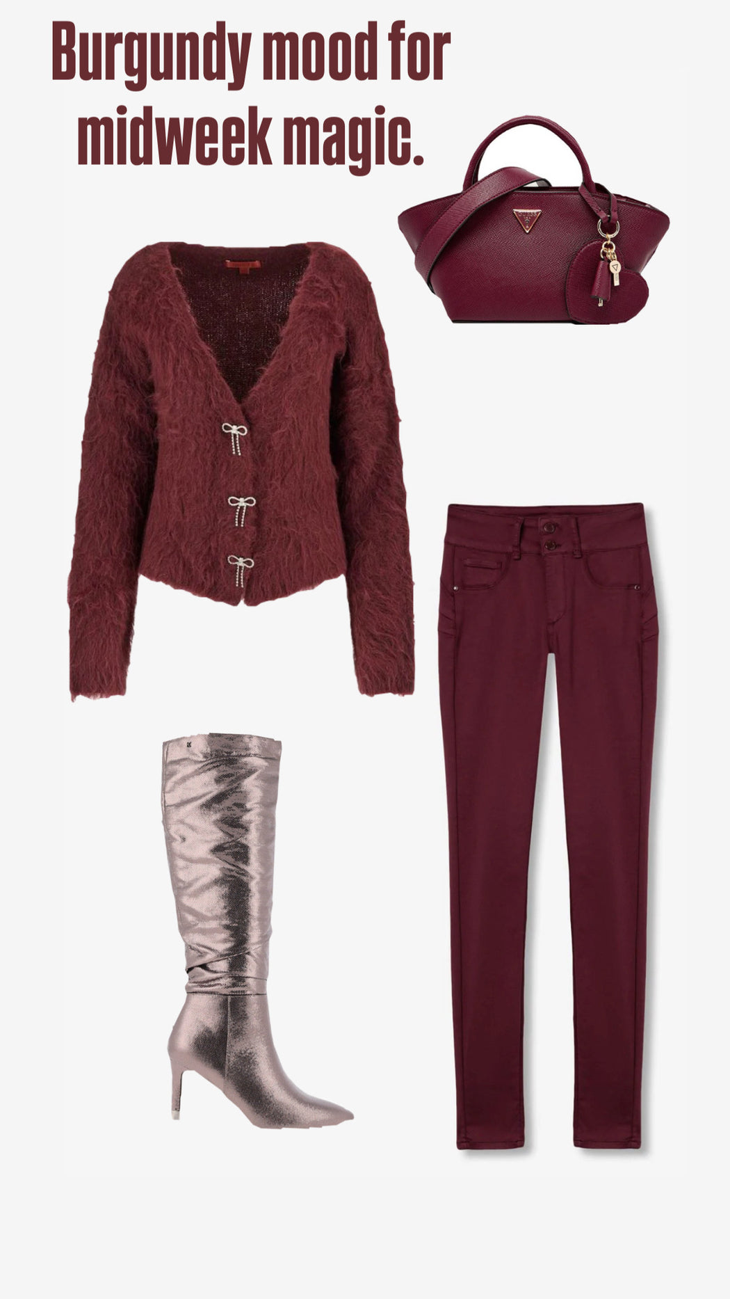 One size wine double up jeans