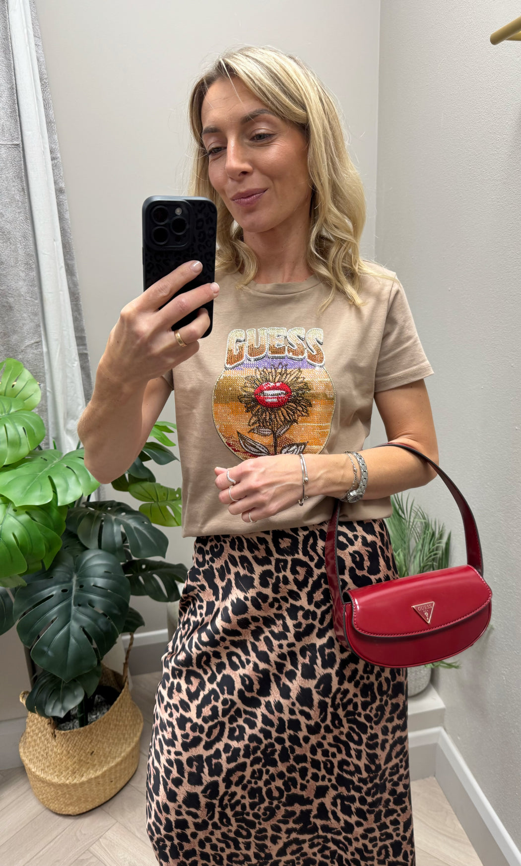 Guess desert flower tee w5y132k9rm1-g1dq