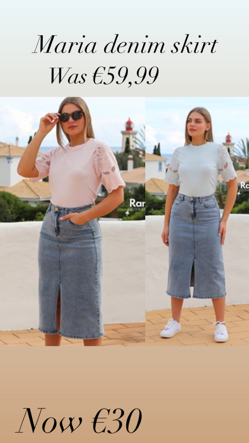 Maria denim skirt