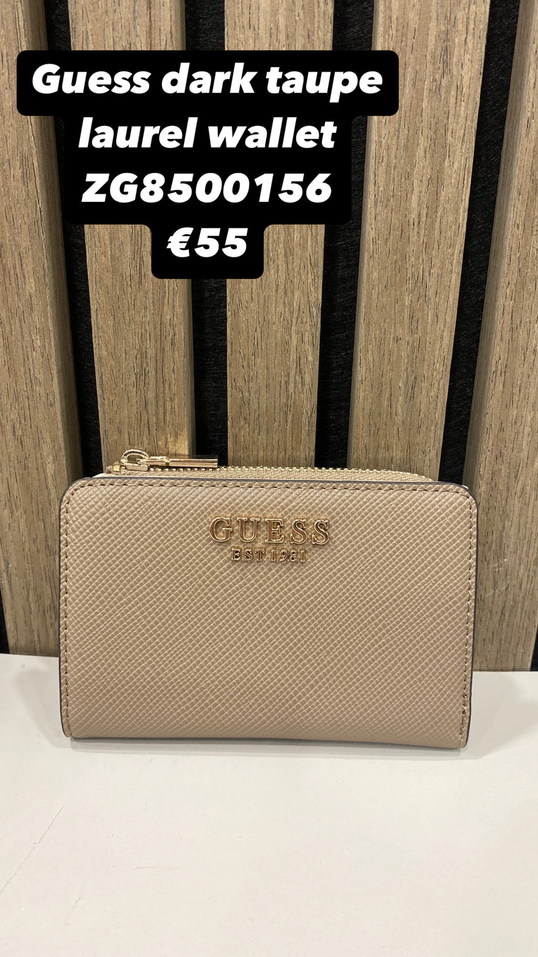 Guess dark taupe laurel wallet ZG8500156