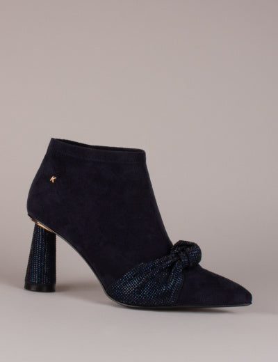 Bingham sapphire navy knot shoe boots