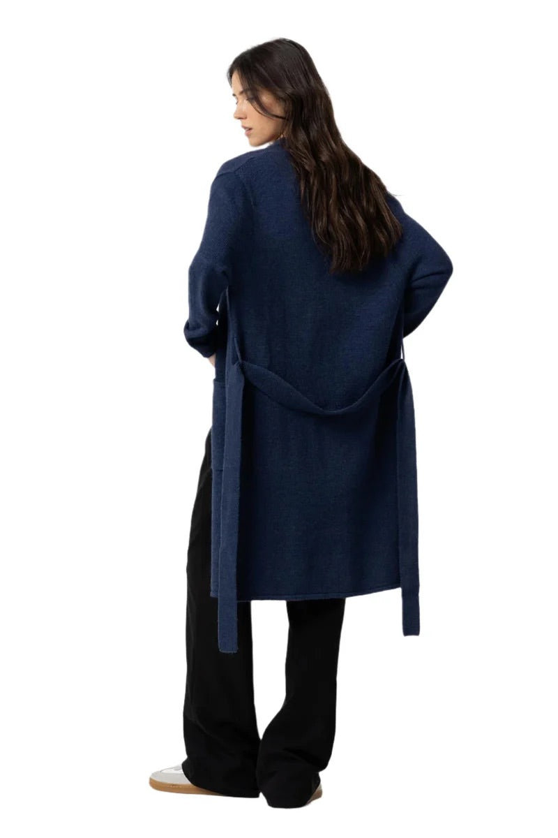 Brama navy knit cardi