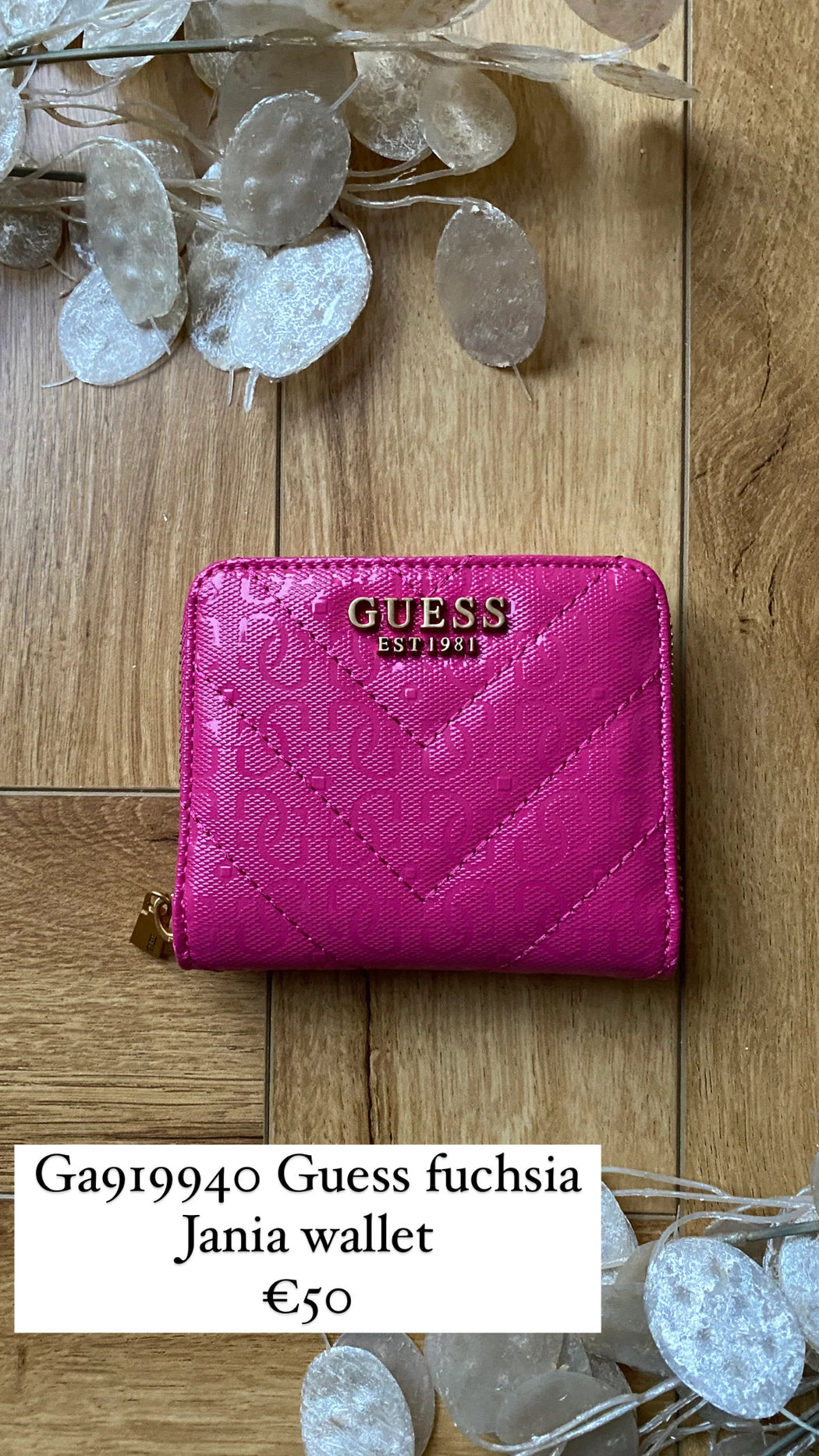 Ga919940 Guess fuchsia Jania wallet