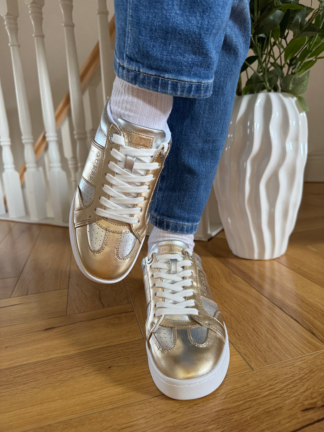 Guess gold sneakers fljr12lel12