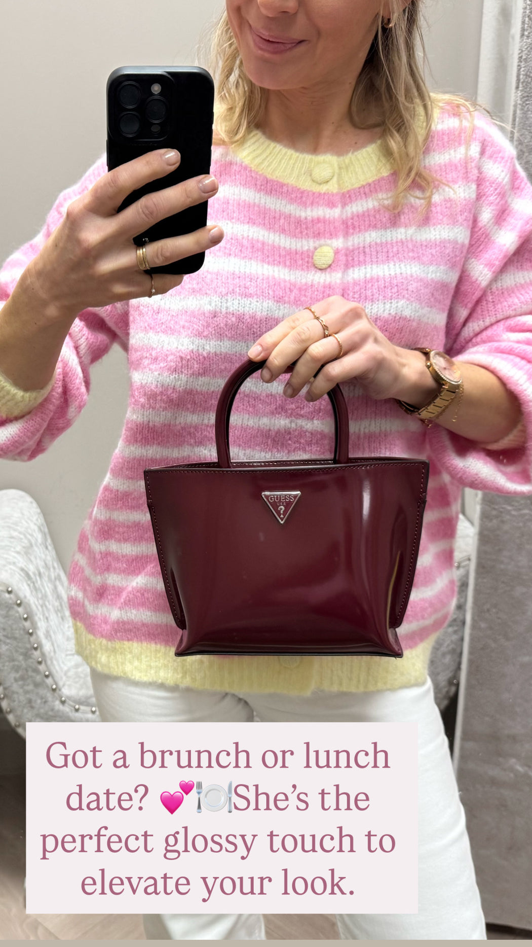 Guess arnela mini burgundy NY949675