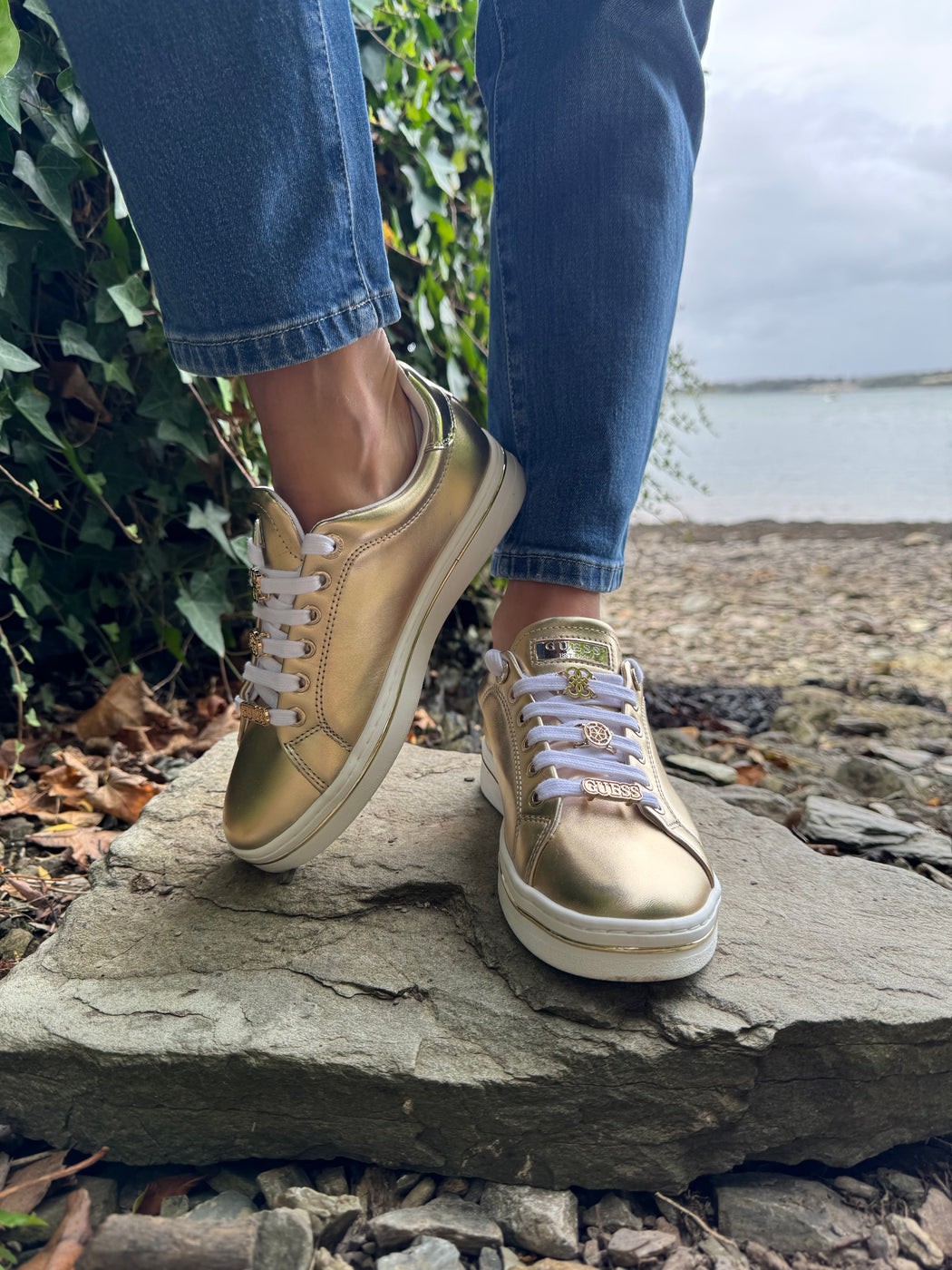 Guess gold sneaker FLTSS3LEL12