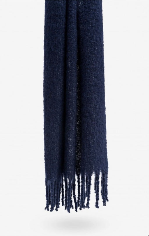 Nora knitted dark navy scarf