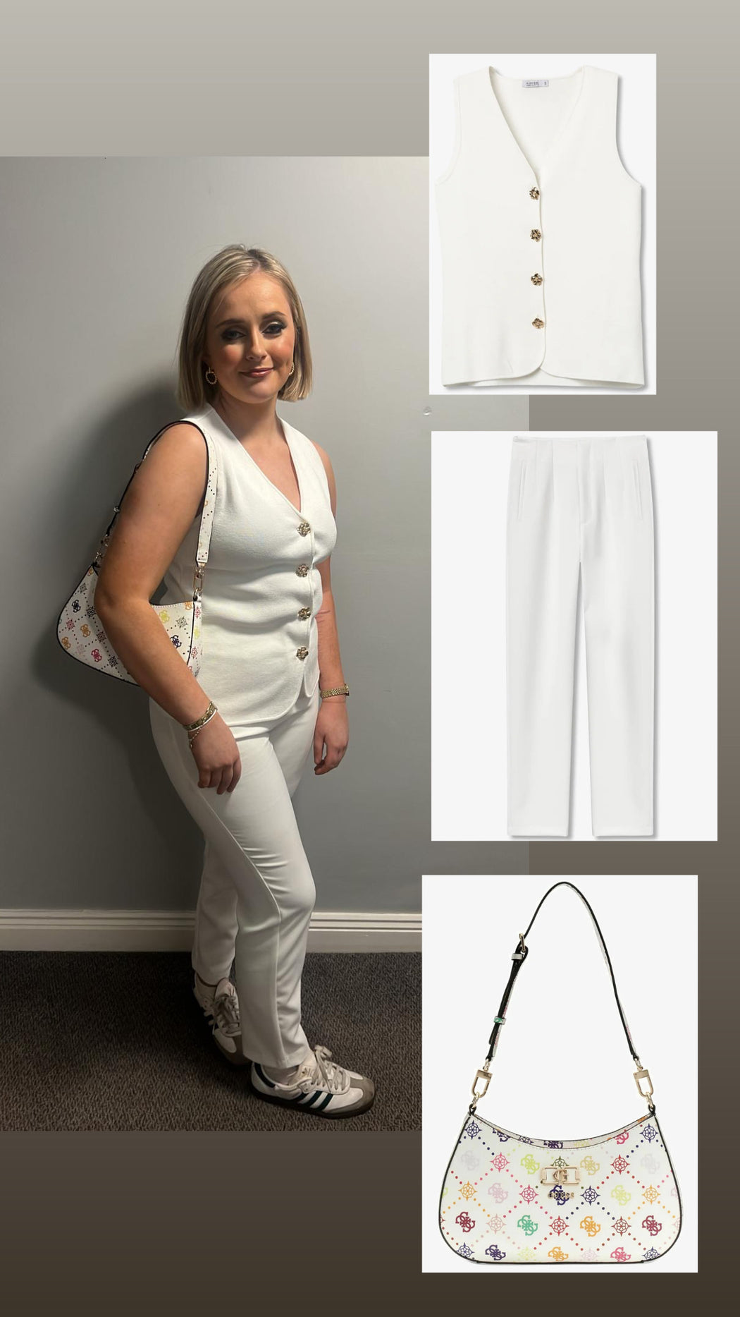 Fleur button waistcoat