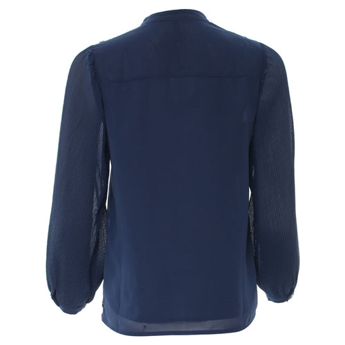 Louella navy blouse