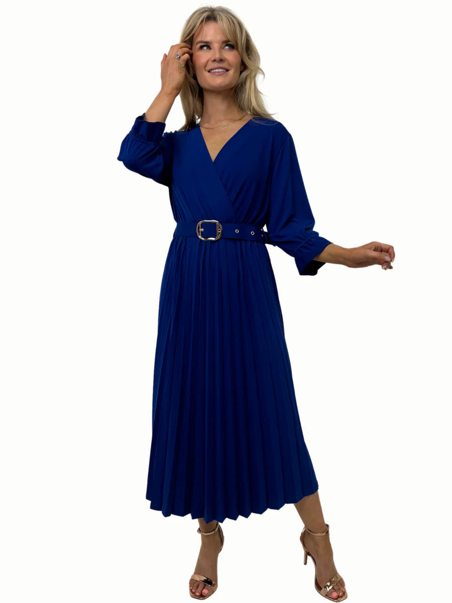 POSITANO BlUE CRISTAL MIDI DRESS