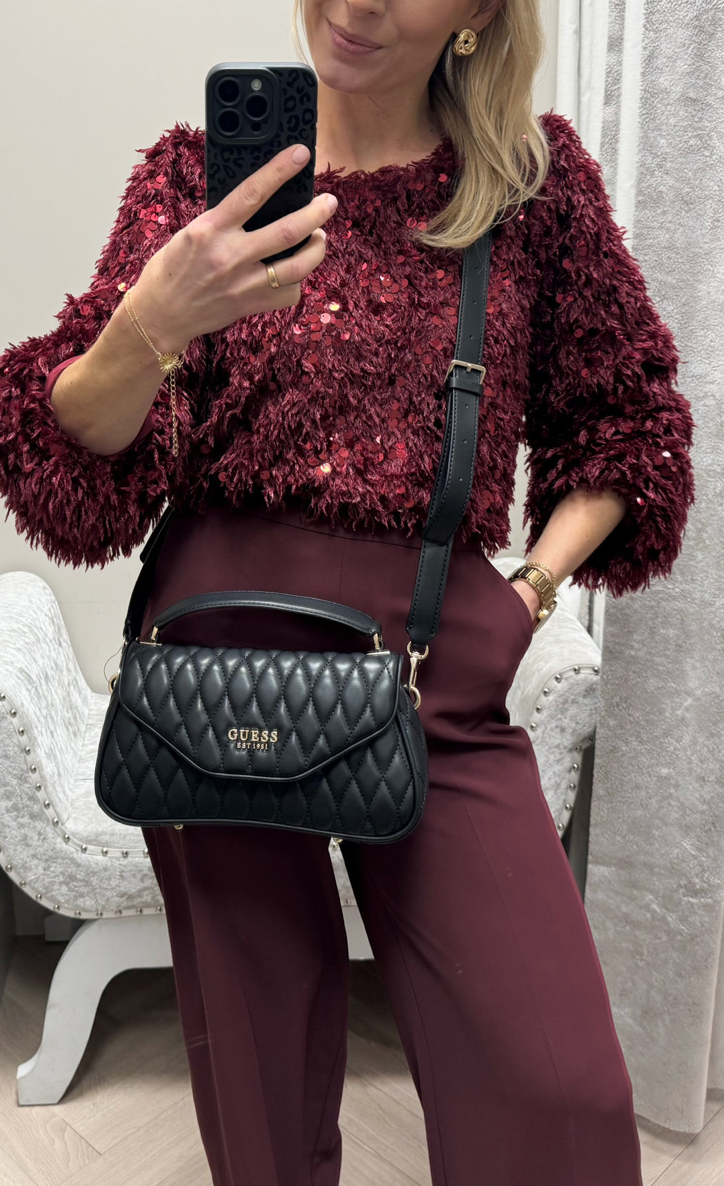 Guess QG812220 BLACK VALLA bag