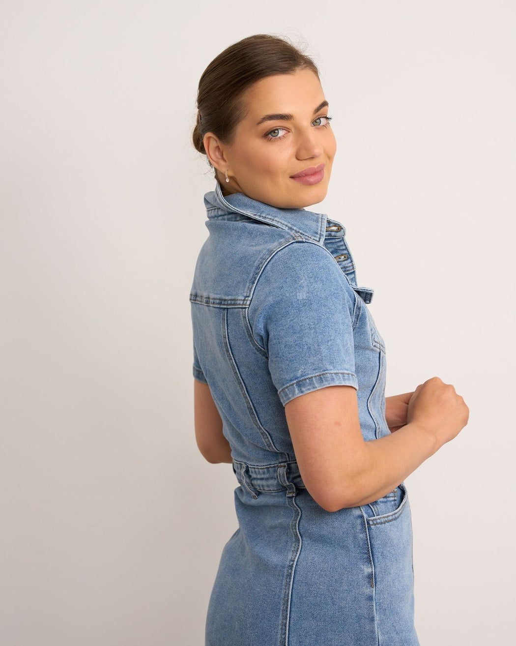 Holly denim shirt dress