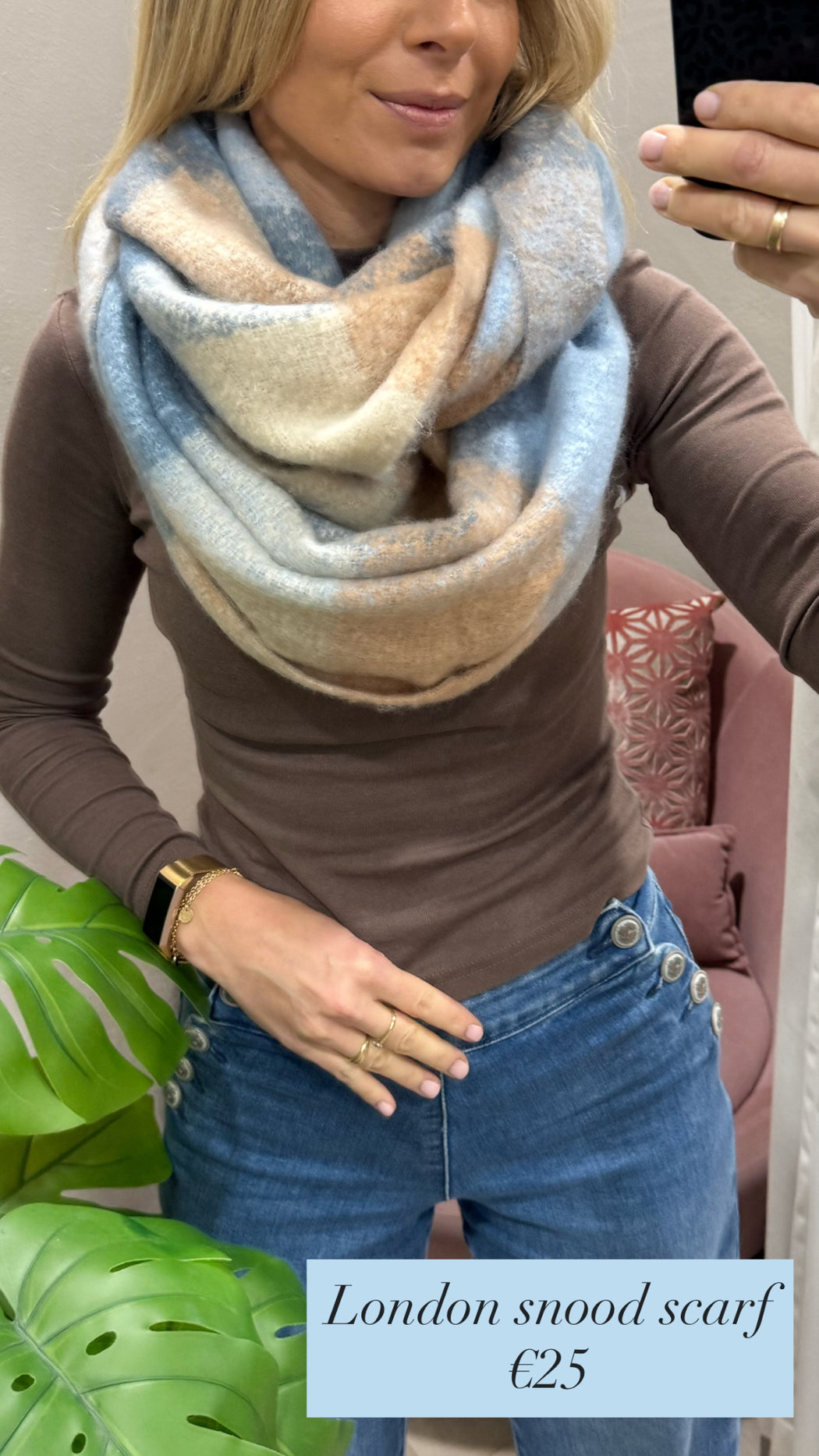 London snood scarf