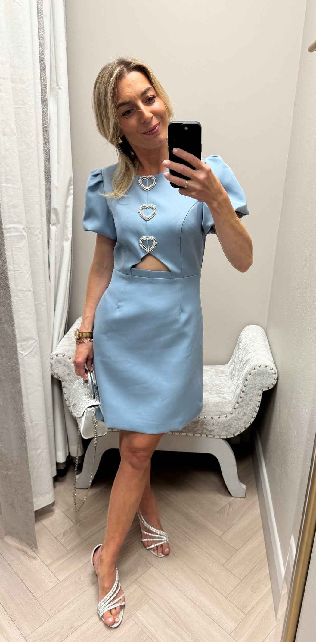 Cassie blue heart dress