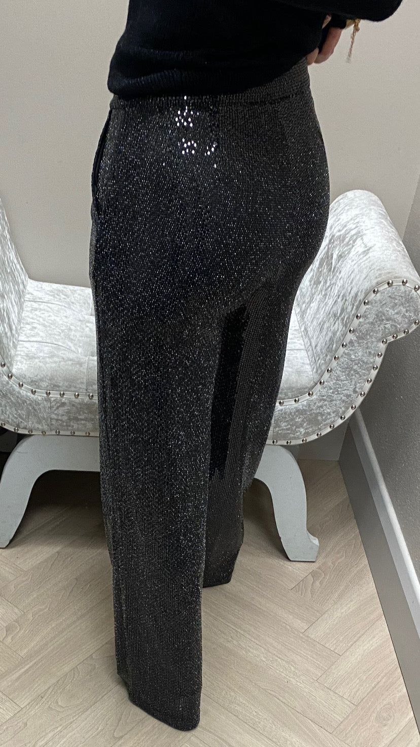 Blackie  sparkle wide leg trouser