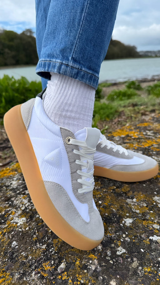 Guess suede insert trainer