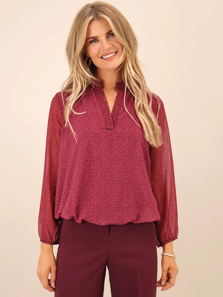 Plum Bella band top