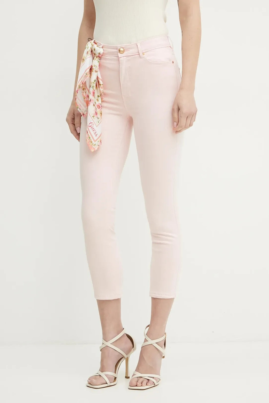 W5GA91W93CM guess 1981 skinny high rise capri jeans