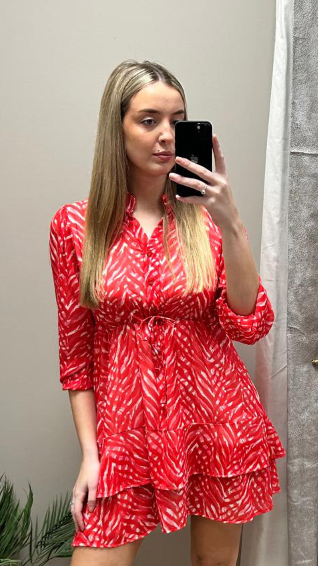 Coral pink  Latina mini dress