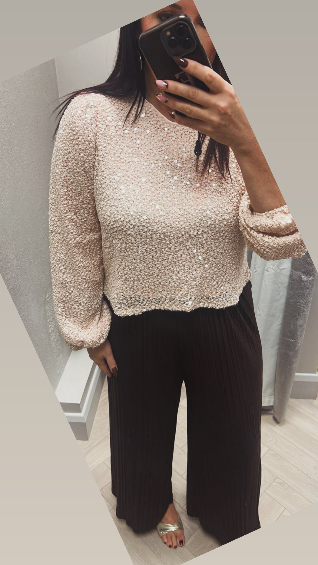 Blush caprise top