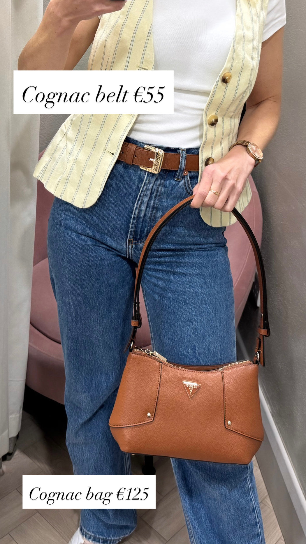 Guess cognac Darcy bag bg991418