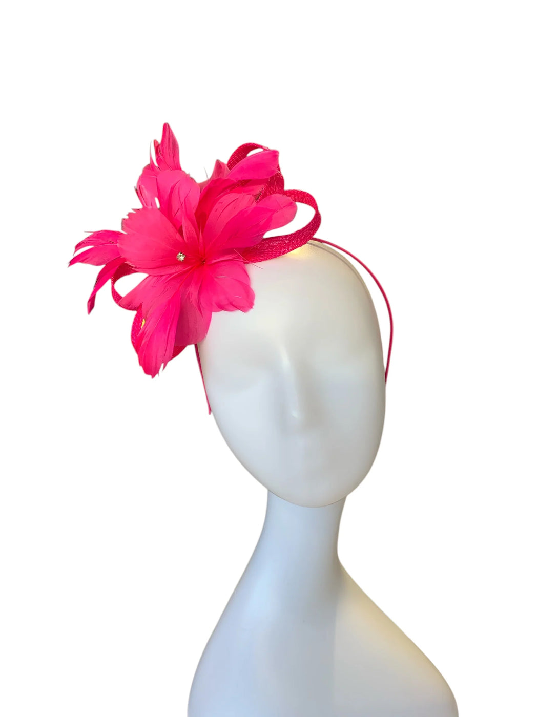 Fuchsia elsie d34 fascinator