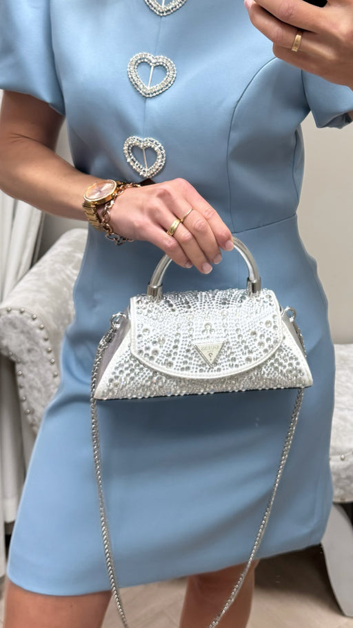 Guess silver beauvoir mini bag ZG952878