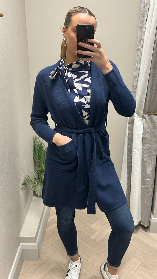 Brama navy knit cardi