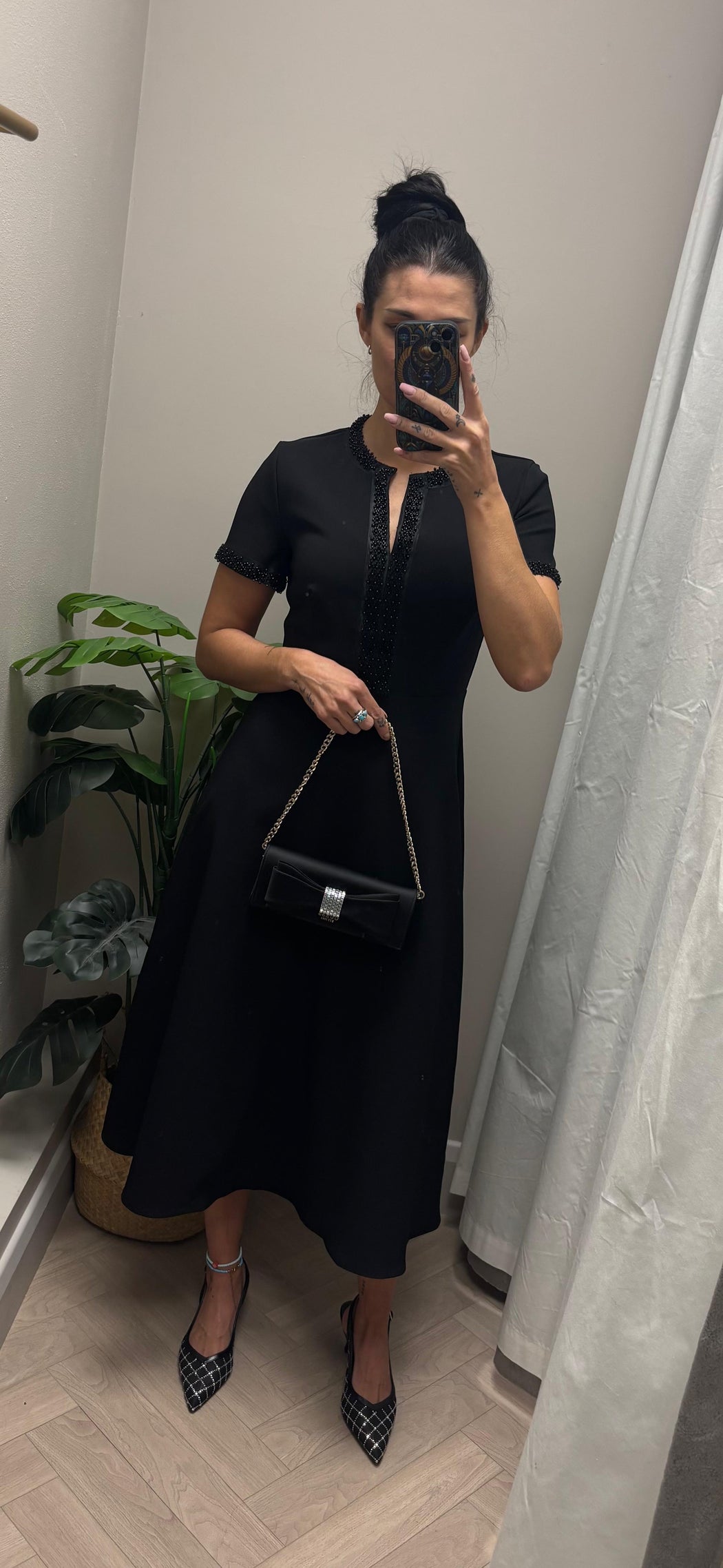 Natalie beaded midi dress