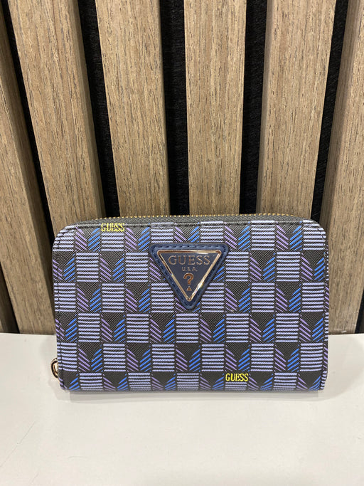 Guess blue logo G wave wallet JT9344140