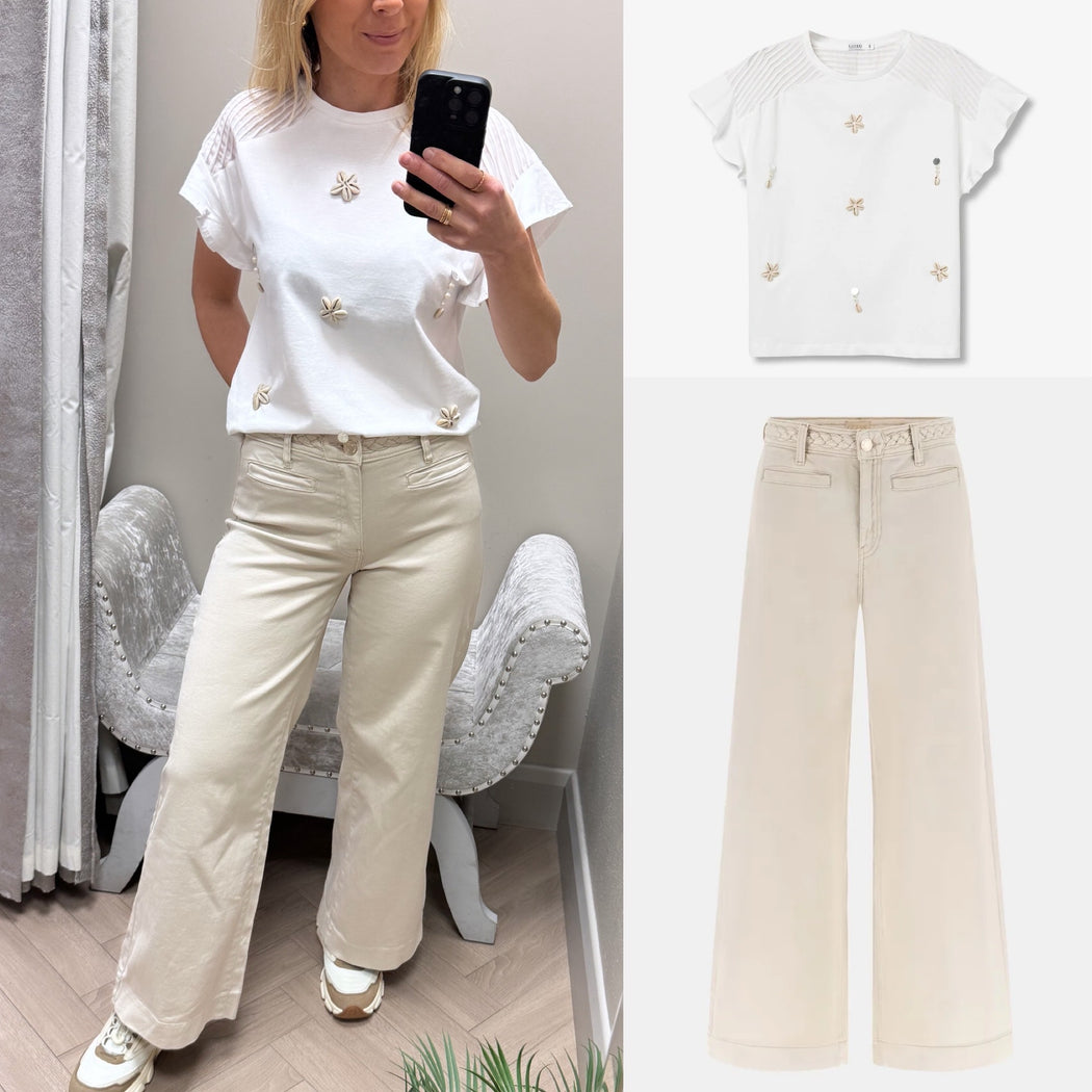 Zoya cream guess cropped jean w6gb15w1886-a115