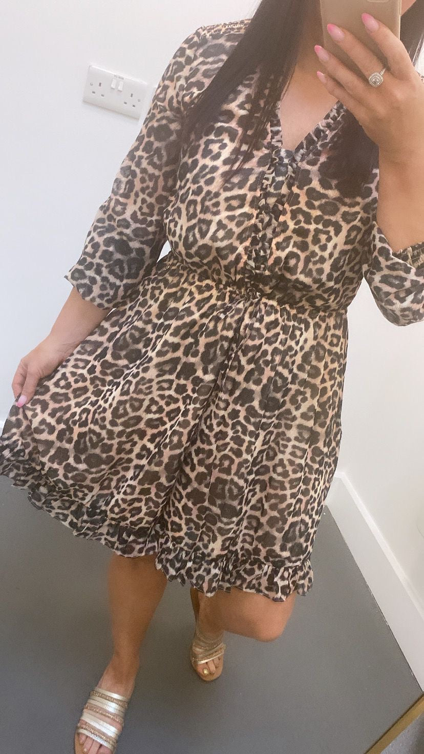 W4GK42WDW82-P1GS leopard print dress