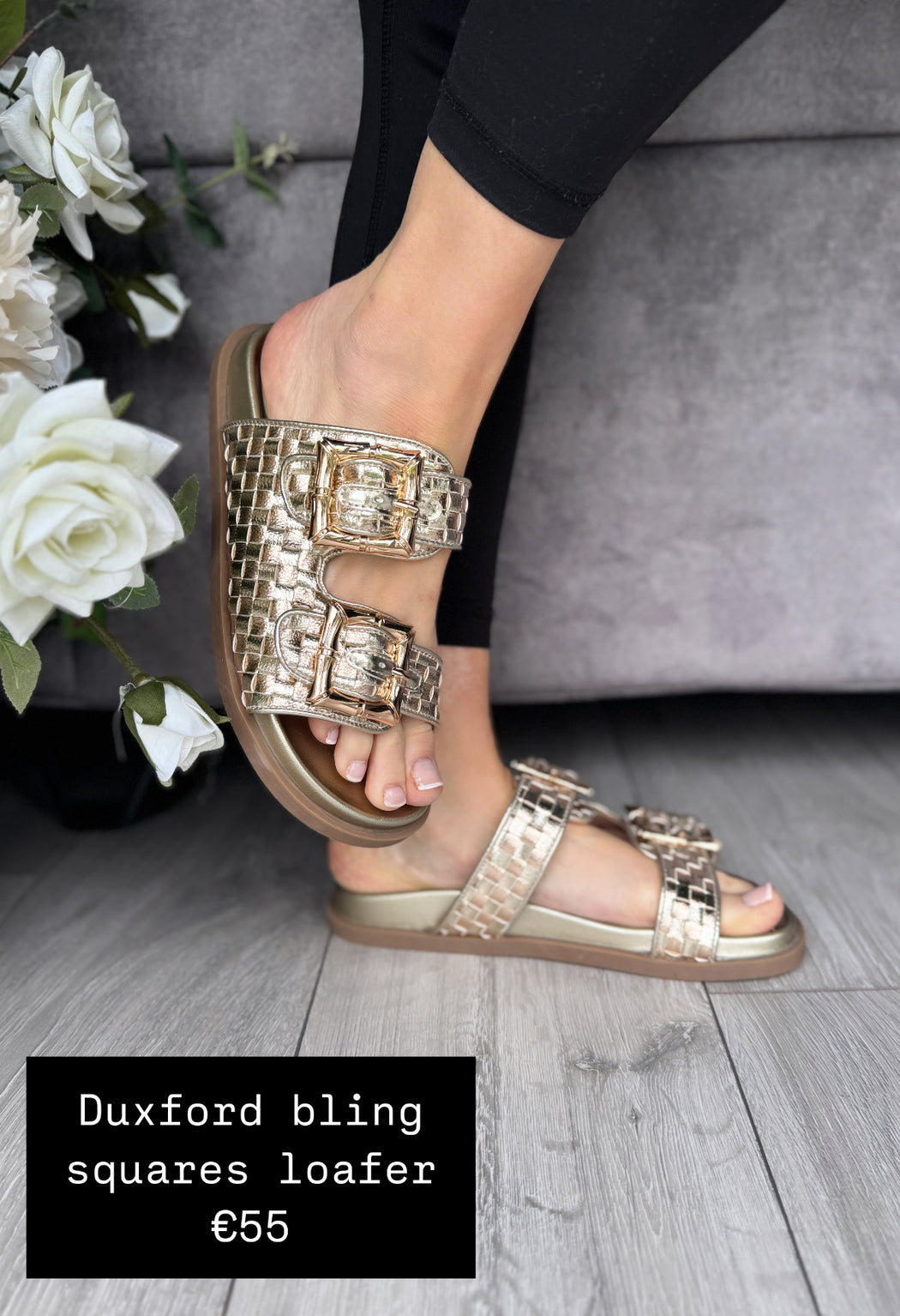 Duxford bling squares loafer