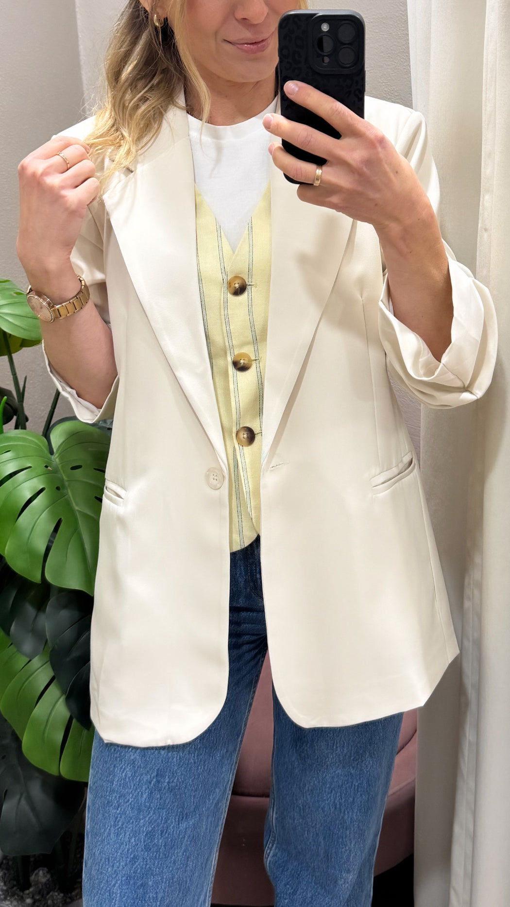 Sue nude blazer