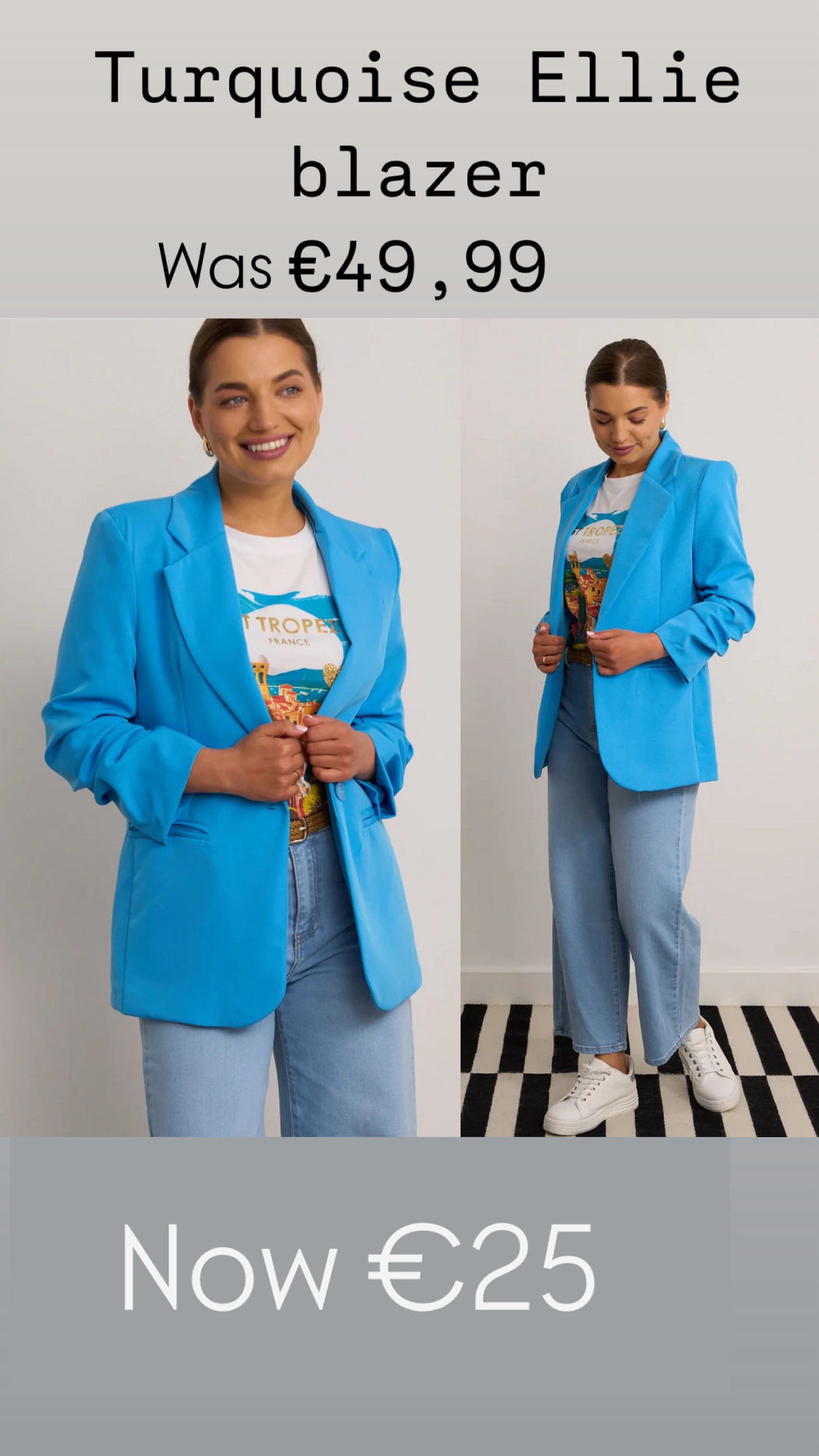 Turquoise Ellie blazer