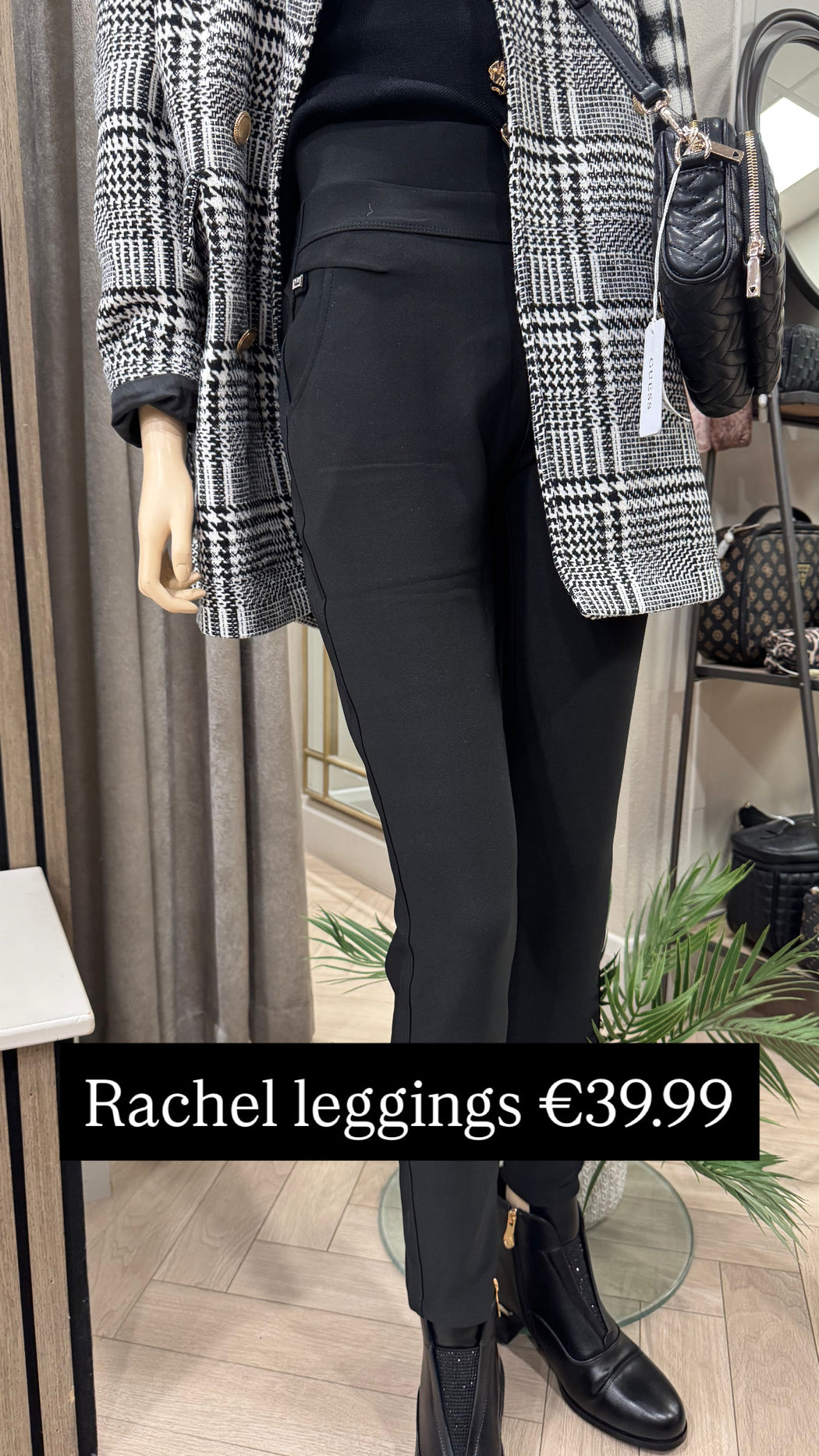 Black Rachel scuba jeggings