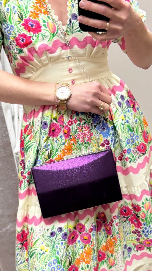 Verde violet clutch