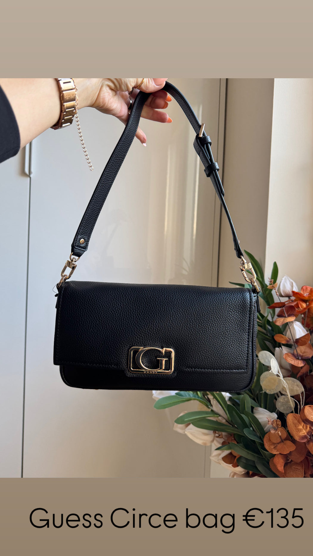 Guess black circe shoulder bag BG964219