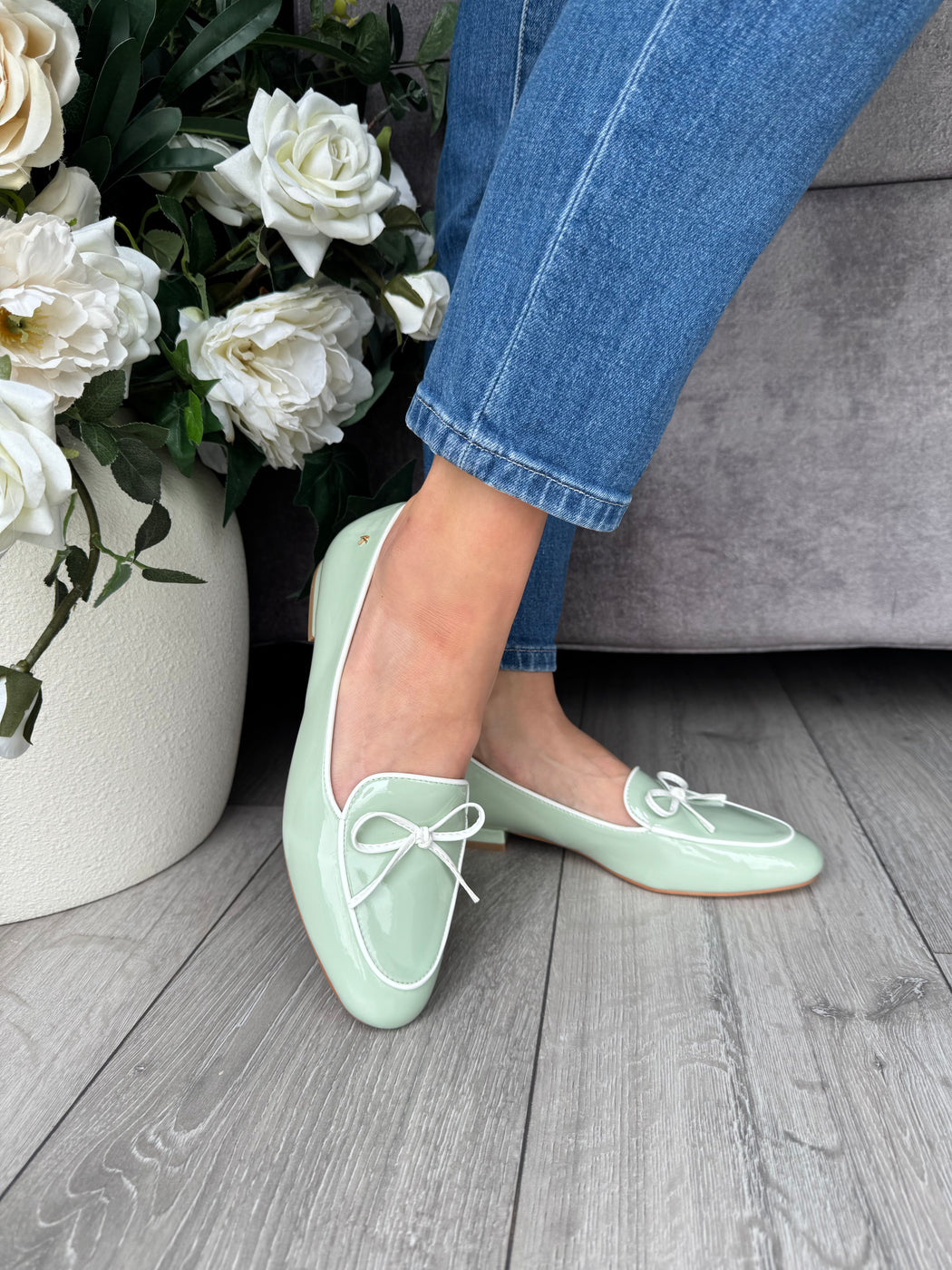 Flitton mint shine loafer
