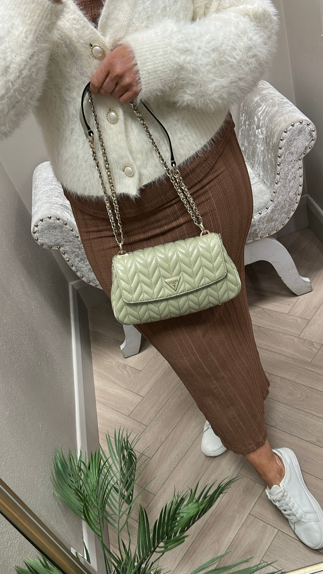 Guess Cheryl Sage shoulder / crossbody Bag TQ972021