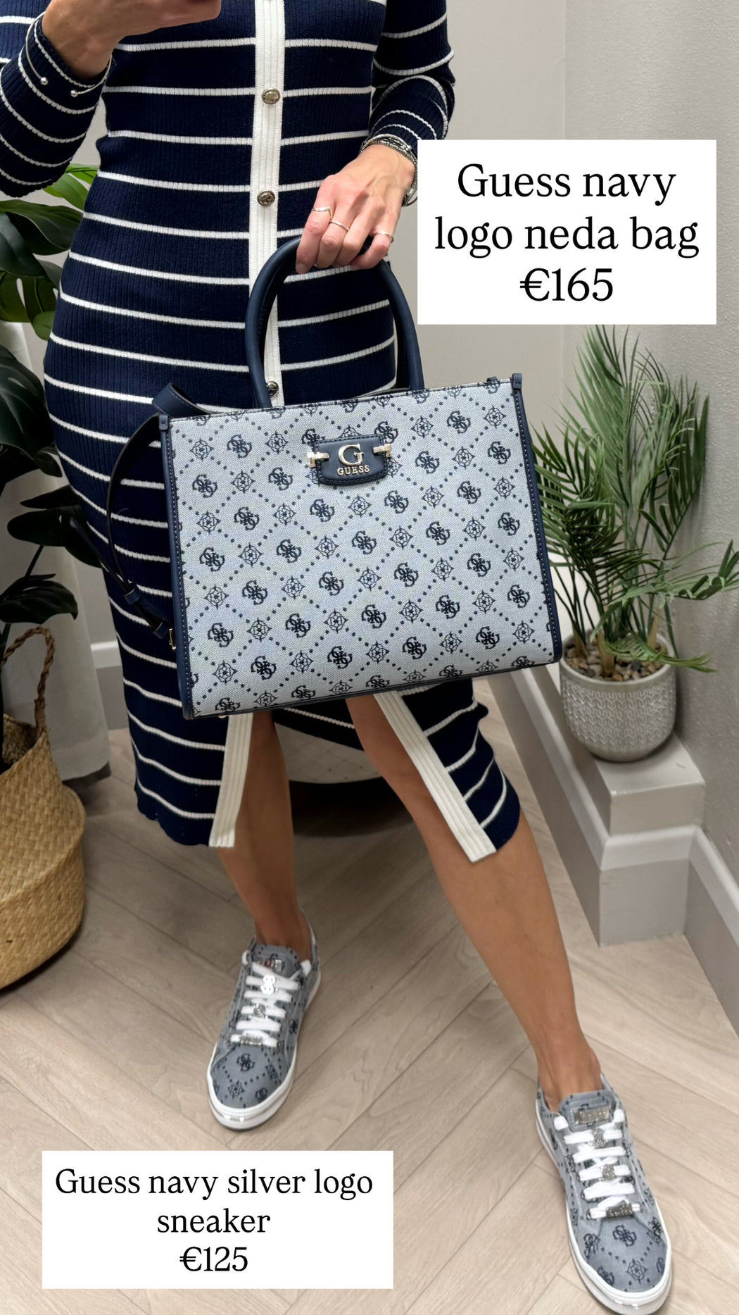 Guess navy logo neda bag jp965422