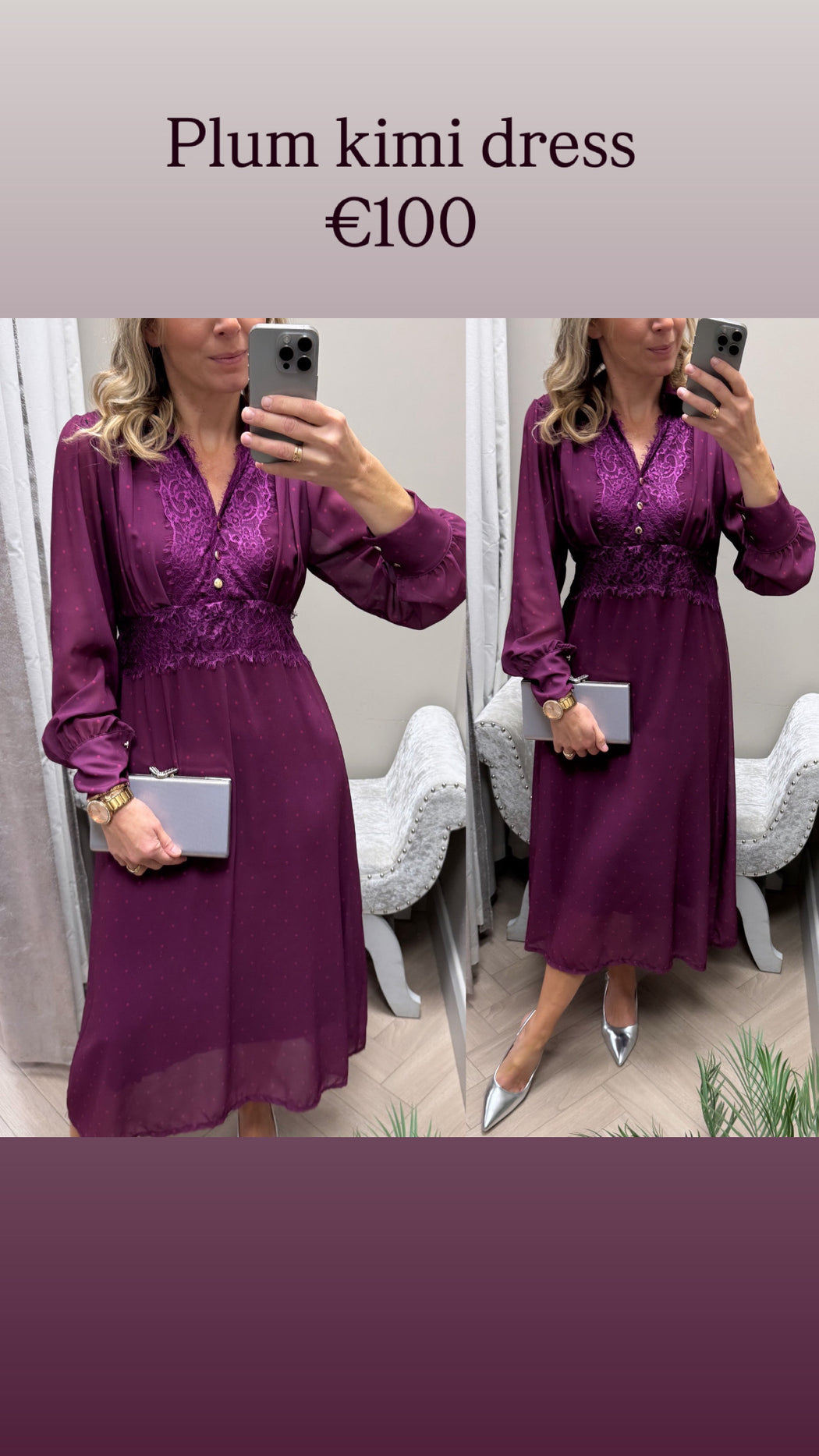 Plum kimi dress
