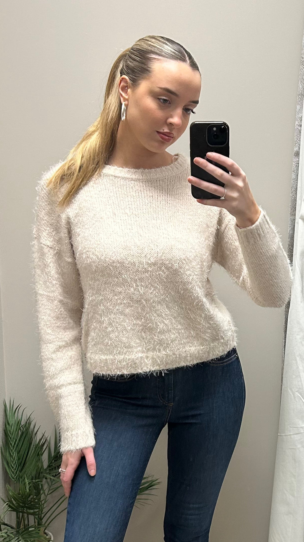 Jolie cream knit