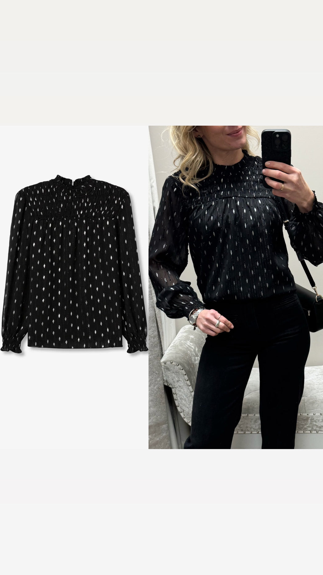 Fernanda black blouse