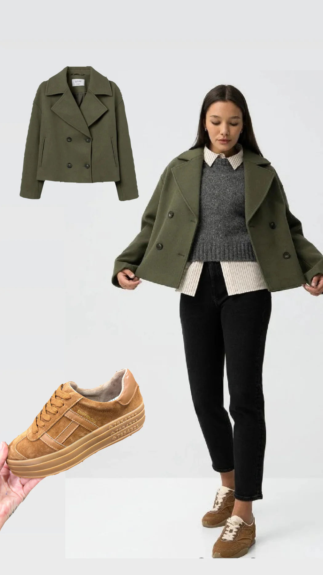 Navy green jacket