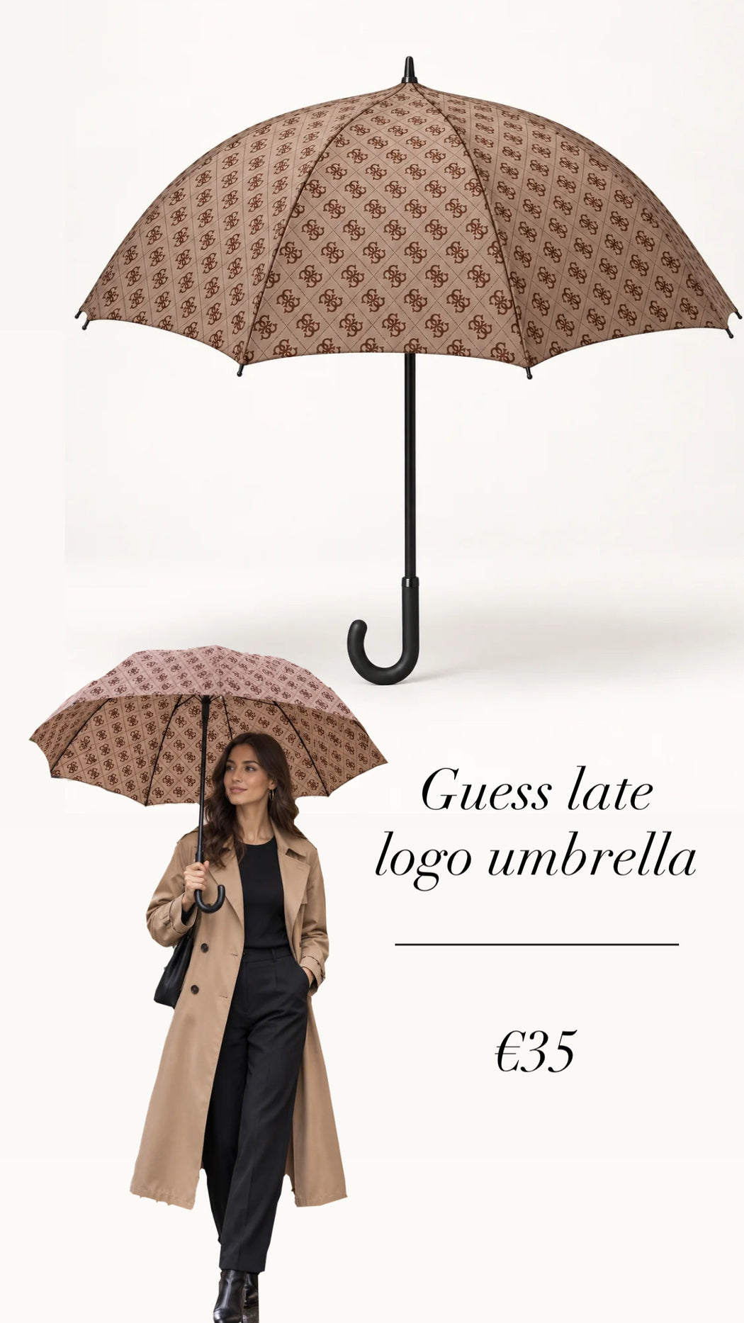 Guess late logo umbrella
