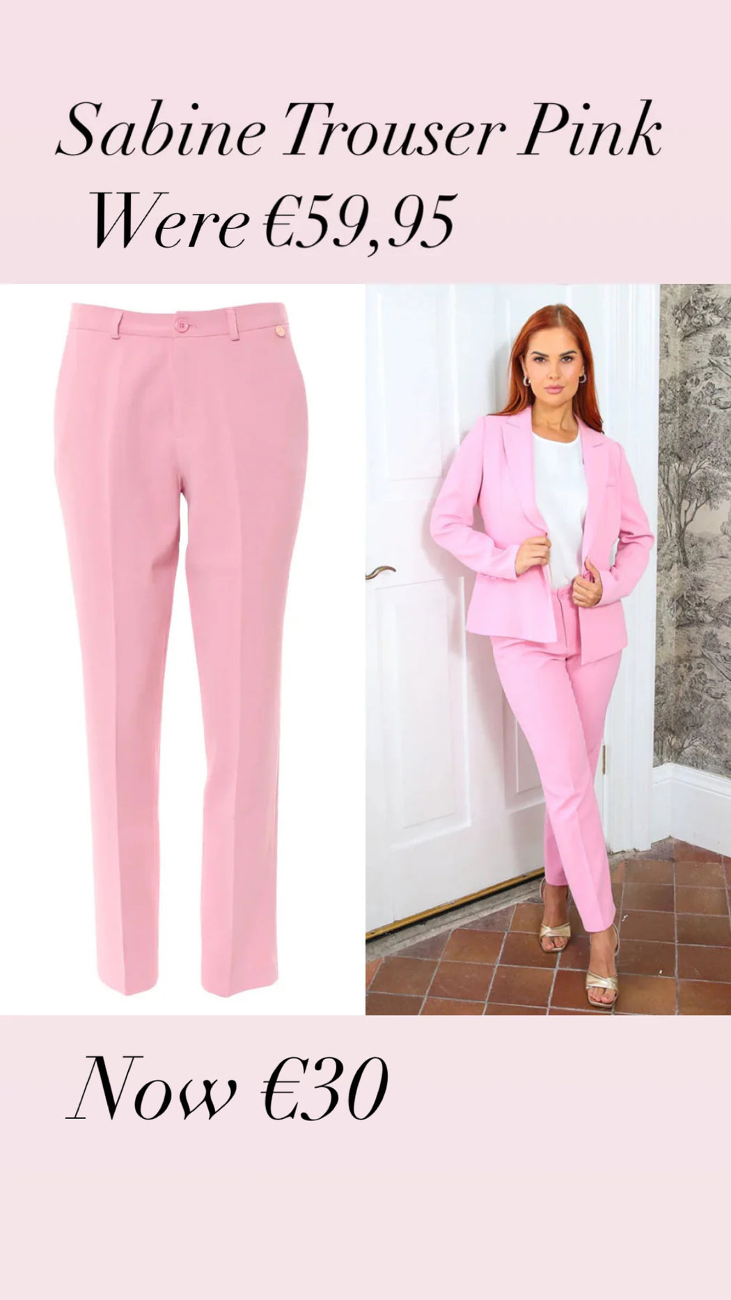 Sabine Trouser Pink